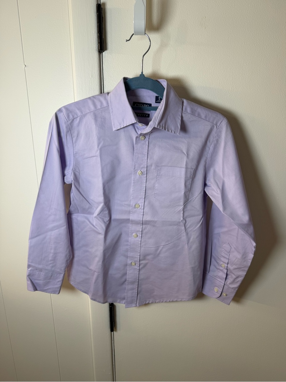 Chaps Button‑Down Shirt | Boys Small (8) | Purple | GUC